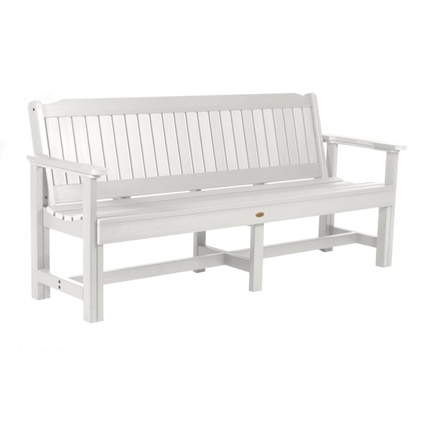 Highwood Usa 6ft Commercial Grade Garden Bench Outdoor Furniture for Patio, Yard and Garden CM-BENSQ62-WHE - main